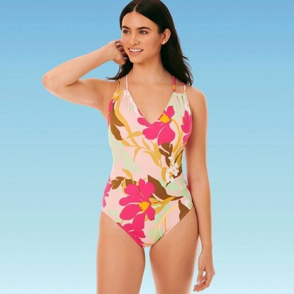 Beach Betty Slimming Control Tie-Back One Piece XL - Picture 2 of 9